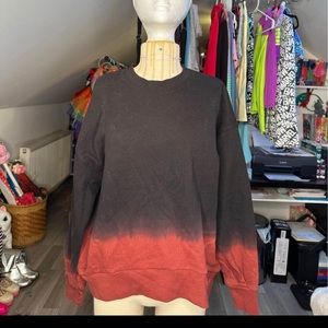 Levi’s two-toned high-low sweater